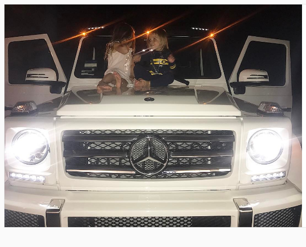 Kourtney Kardashian Slammed for Posting Pic of her Kids sitting on 2,000 Car