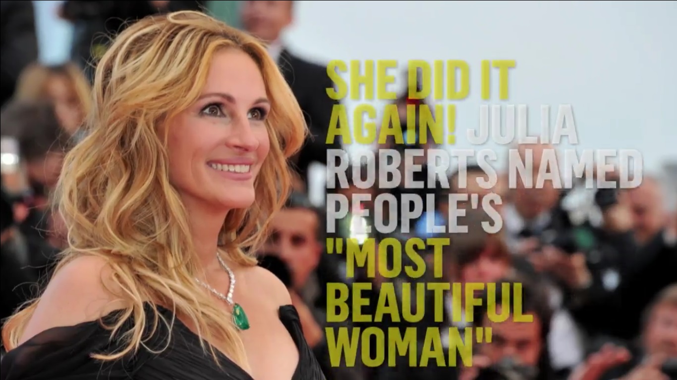 Julia Roberts is “People’s” “Most Beautiful Woman” Again