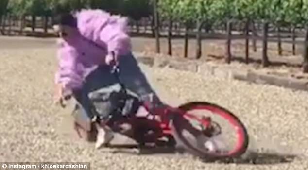 Kendall Jenner FALLS off Her Bike in HILARIOUS Instagram Video Posted