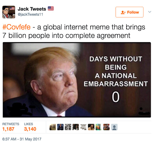Trump’s ‘Covfefe’ Tweet has the Internet Going Wild — See Tweets & Memes