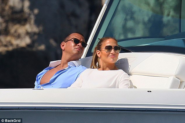Smooth sailing! Jennifer Lopez sizzles in crochet swimsuit aboard yacht with beau Alex Rodriguez in France