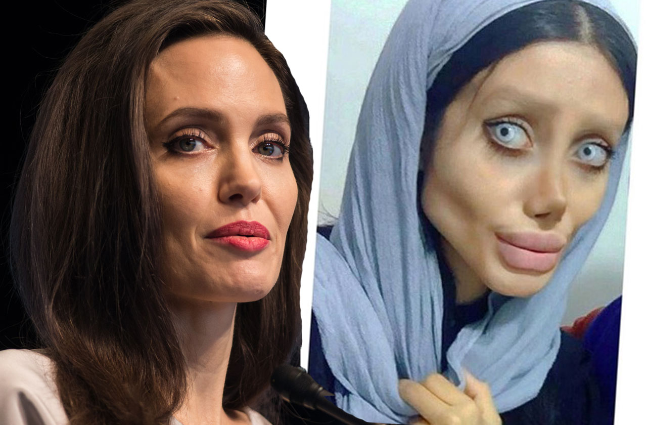 Операции быть похожей. Сахар табар и Анджелина Джоли. Анджелина Джоли пластические операции. Вторая Анджелина Джоли 50 операций. Анджелина Джоли девушка похожая Пластикс.