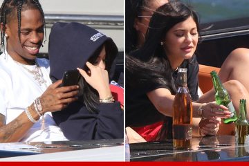 20 Year Old Kylie Jenner caught DRINKING During Boat Date with Travis Scott!