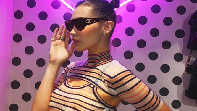 Bella Hadid FLASHES her Boobs in Tokyo!