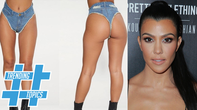 Kourtney Kardashian UNVEILS New Line of DENIM THONGS!