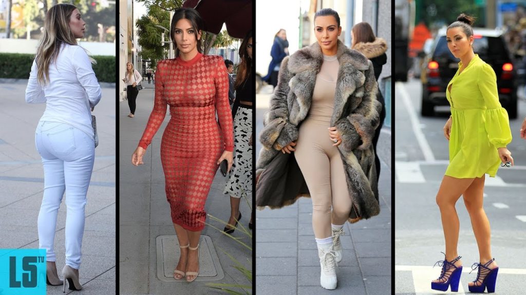 Kim Kardashian’s Hairstyle, Casual Style, Street Style and Dress Outfits 2018