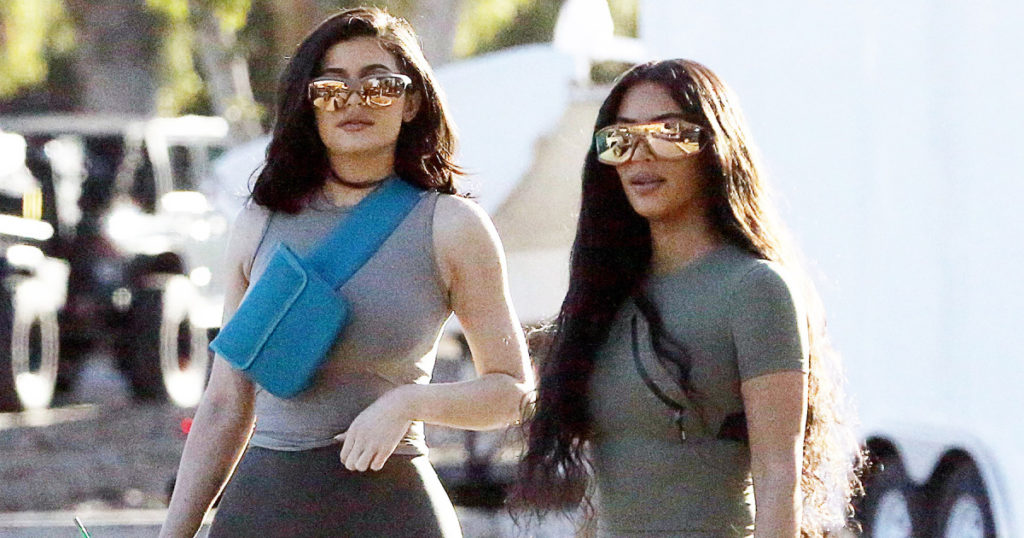 Kim Kardashian & Kylie Jenner are Twins in Spandex