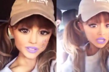 Ariana Grande Singing on Snapchat