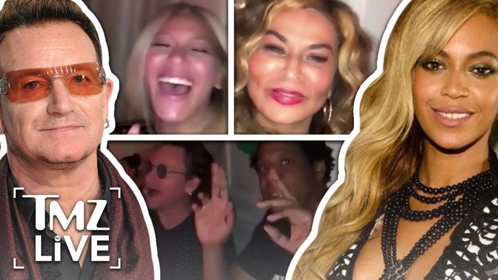 Beyonce & Jay-Z: Sing-along with Bono!